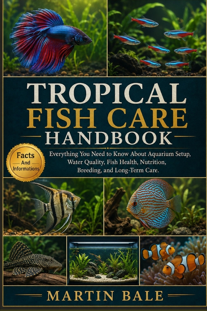 Tropical Fish Care Handbook: Everything You Need to Know About Aquarium Setup, Water Quality, Fish Health, Nutrition, Breeding, and Long-Term Care. cover