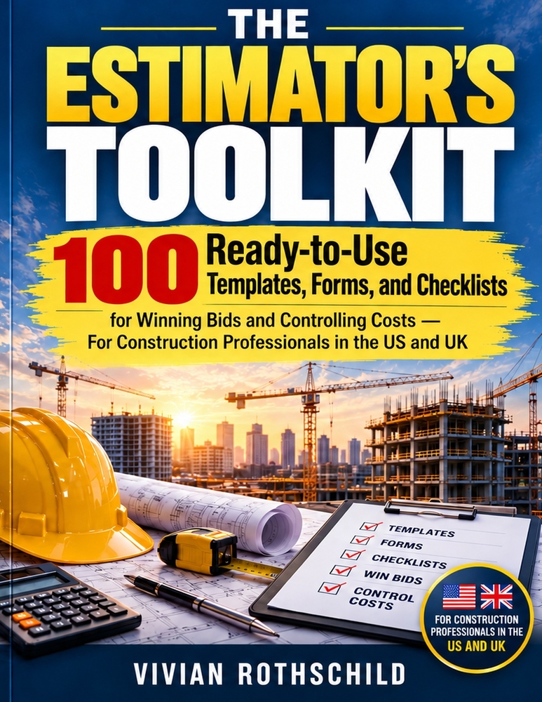 The Estimator's Toolkit: 100 Ready-to-Use Templates, Forms, and Checklists for Winning Bids and Controlling Costs - For Construction Professionals in cover