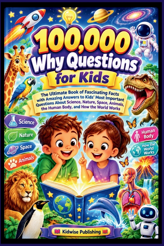 100,000 Why Questions for Kids: The Ultimate Book of Fascinating Facts with Amazing Answers to Kids' Most Important Questions About Science, Nature, S cover