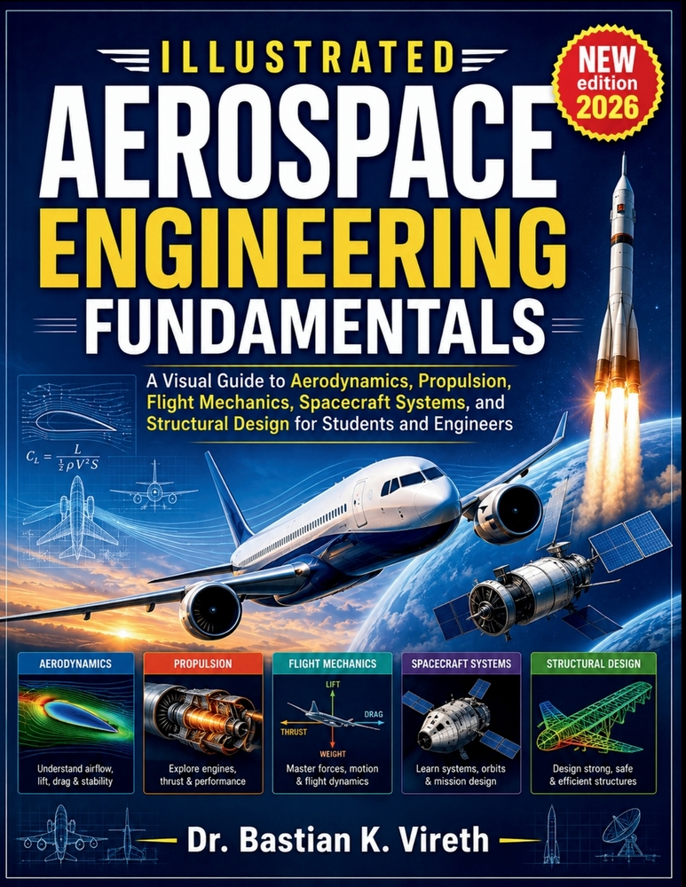 Illustrated Aerospace Engineering Fundamentals: A Visual Guide to Aerodynamics, Propulsion, Flight Mechanics, Spacecraft Systems, and Structural Desig cover