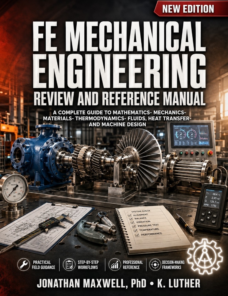 Fe Mechanical Engineering Review and Reference Manual: A Complete Guide to Mathematics, Mechanics, Materials, Thermodynamics, Fluids, Heat Transfer, a cover