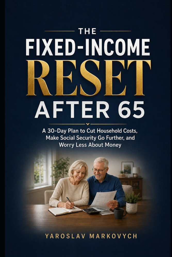 The Fixed-Income Reset After 65: A 30-Day Plan to Cut Household Costs, Make Social Security Go Further, and Worry Less About Money cover