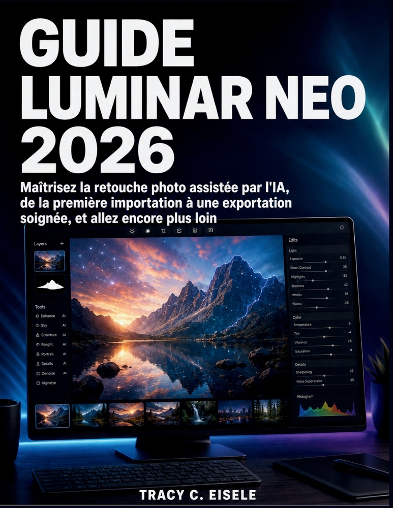 Guide Luminar Neo 2026: Maîtrisez la retouche photo assistée par l'IA, de la première importation à une exportation soignée, et allez encore plus loin cover