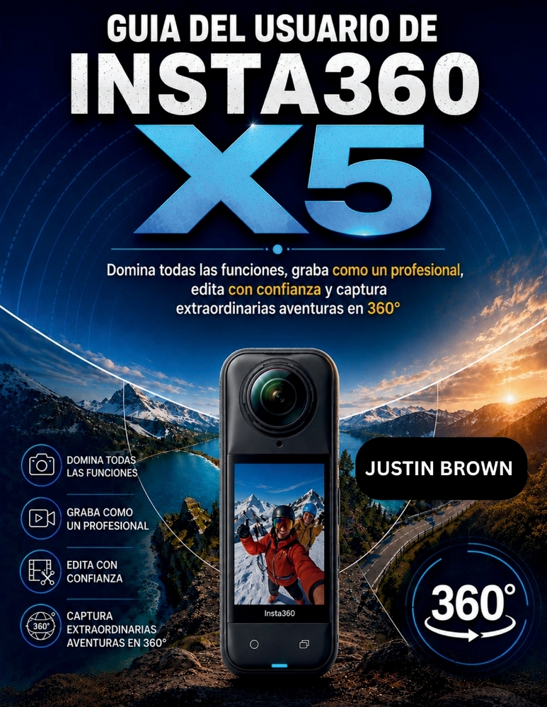 Guía del usuario de Insta360 X5: Domina todas las funciones, graba como un profesional, edita con confianza y captura extraordinarias aventuras en 360 cover
