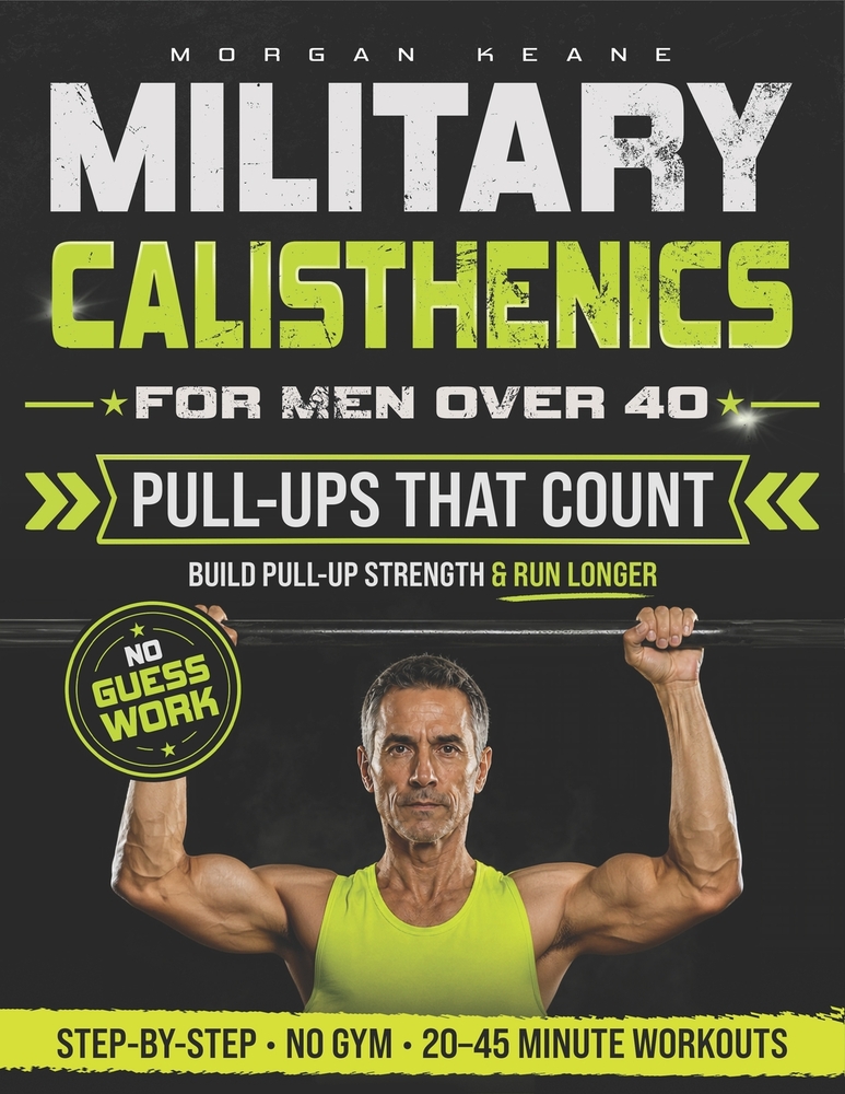 Military Calisthenics for Men Over 40: A No-Gym Bodyweight Plan to Build Pull-Up Strength, Improve Running Endurance & Rebuild Functional Fitness with cover