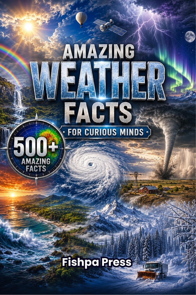 Amazing Weather Facts for Curious Minds: 500+ Incredible Facts About Storms, Clouds, Lightning, Tornadoes, Hurricanes, Climate, Earth's Atmosphere & W cover
