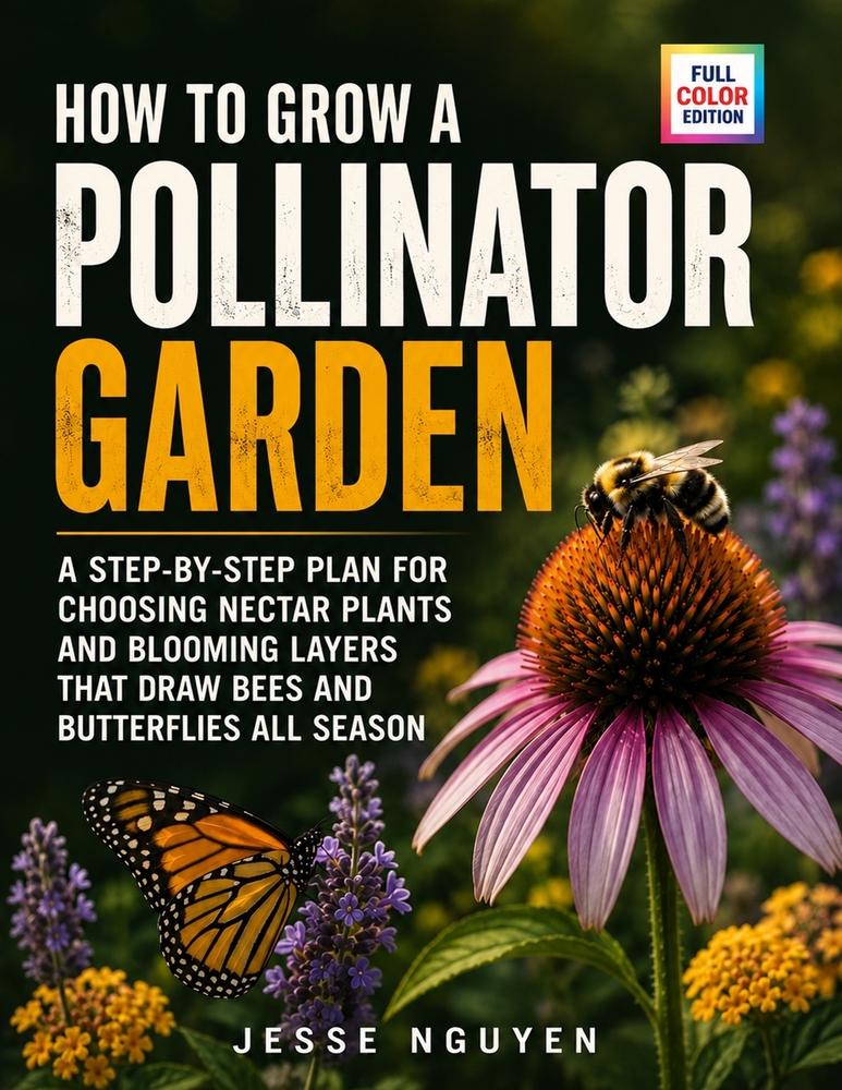How To Grow a Pollinator Garden: A Step-by-Step Plan for Choosing Nectar Plants and Blooming Layers That Draw Bees and Butterflies All Season cover