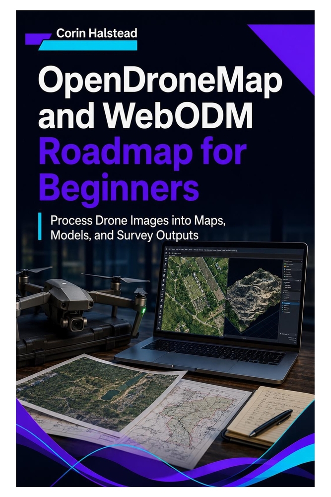 OpenDroneMap and WebODM Roadmap for Beginners: Process Drone Images into Maps, Models, and Survey Outputs cover