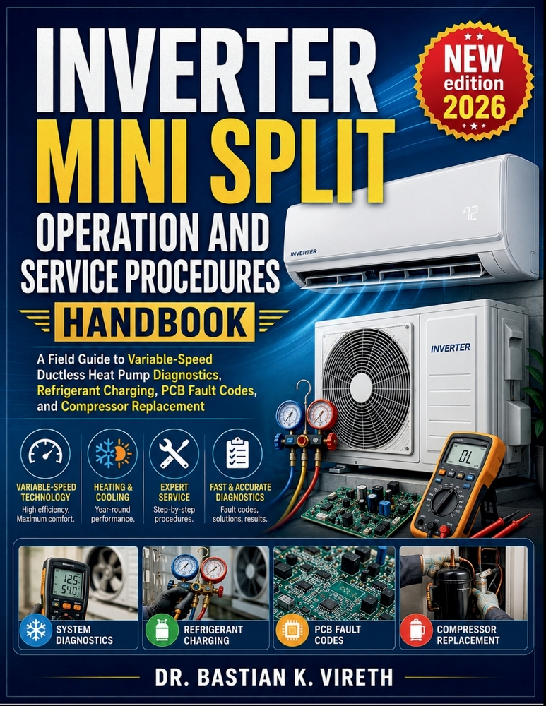 Inverter Mini Split Operation and Service Procedures Handbook: A Field Guide to Variable-Speed Ductless Heat Pump Diagnostics, Refrigerant Charging, P cover