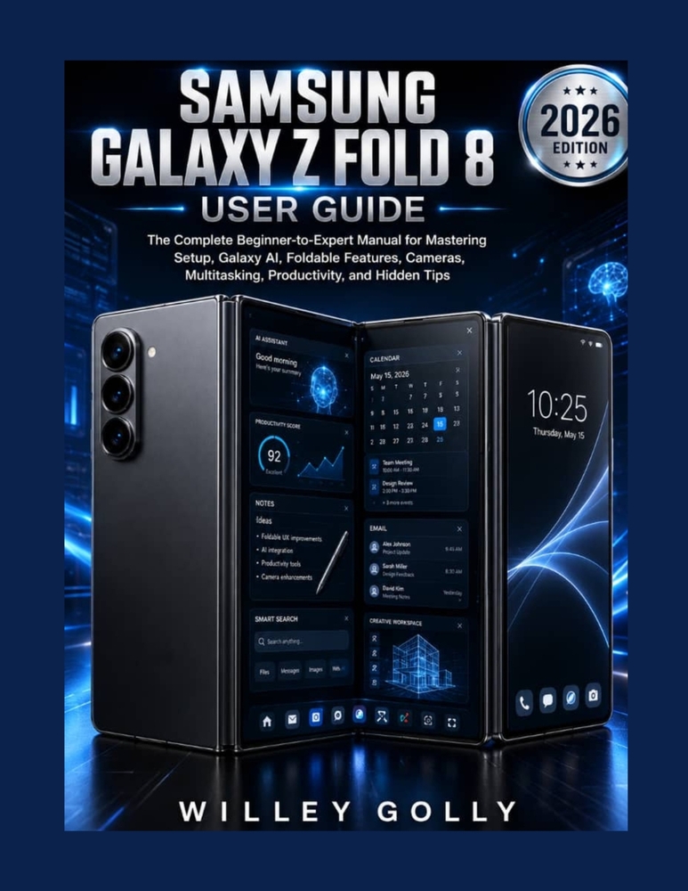 Samsung Galaxy Z Fold 8 User Guide: The Complete Beginner-to-Expert Manual for Mastering Setup, Galaxy AI, Foldable Features, Cameras, Multitasking, P cover