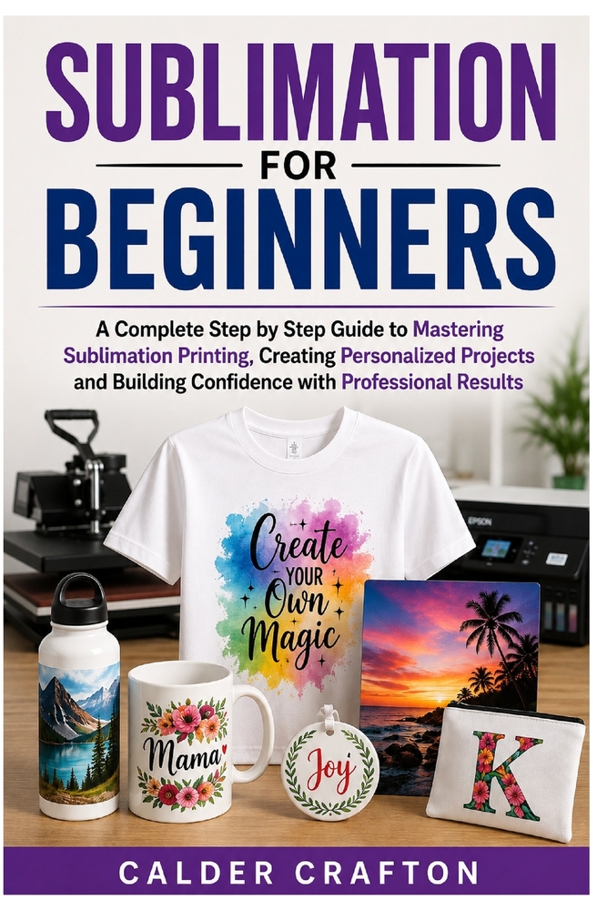 Sublimation for Beginners: A Complete Step by Step Guide to Mastering Sublimation Printing, Creating Personalized Projects and Building Confidence wit cover