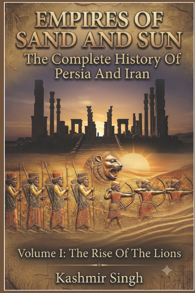 Empires of Sand and Sun: The Complete History Of Persia And Iran: Volume II: The Lion's Shadow And The Crown Of Darius cover