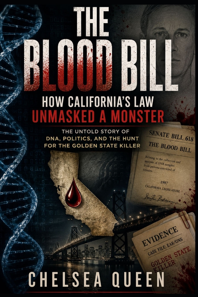 The Blood Bill: How California's Law Unmasked a Monster: The Untold Story of DNA, Politics, and the Hunt for the Golden State Killer cover