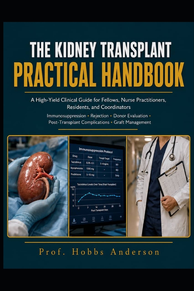 The Kidney Transplant Practical Handbook: A High-Yield Clinical Guide for Fellows, Nurse Practitioners, Residents, and Coordinators - Covering Immunos cover