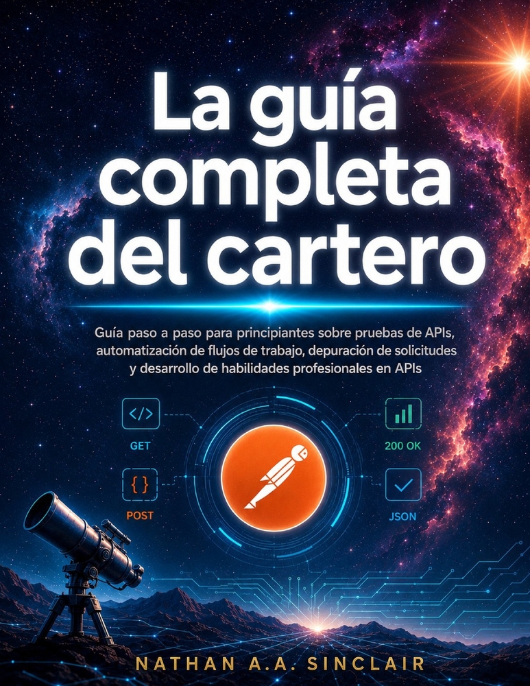 La guía completa del cartero: Guía paso a paso para principiantes sobre pruebas de APIs, automatización de flujos de trabajo, depuración de solicitude cover