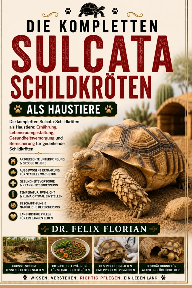 Die Kompletten Sulcata Schildkröten ALS Haustiere: Die kompletten Sulcata-Schildkröten als Haustiere: Ernährung, Lebensraumgestaltung, Gesundheitsvers cover