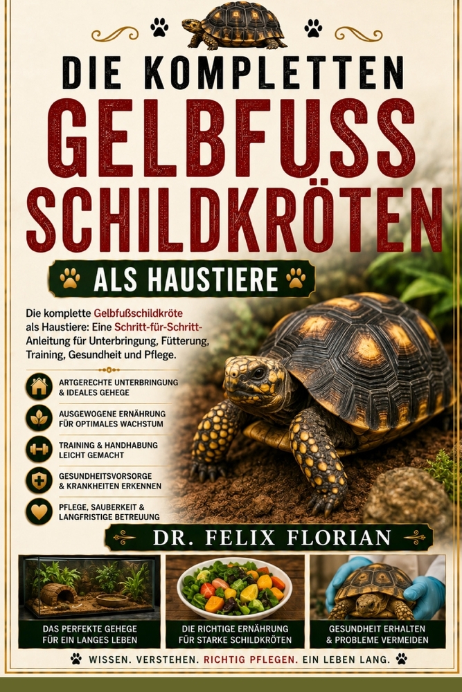 Die Kompletten Gelbfussschildkröten ALS Haustiere: Die komplette Gelbfußschildkröte als Haustiere: Eine Schritt-für-Schritt-Anleitung für Unterbringun cover