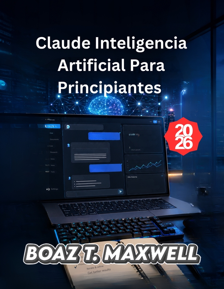 Claude Inteligencia ArtificialPara Principiantes: Una guía paso a paso para escribir, investigar, programar y aumentar la productividad. cover