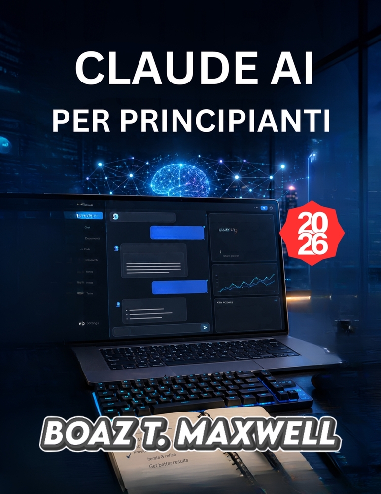 Claude AI Per Principianti: Una guida passo passo alla scrittura, alla ricerca, alla programmazione e alla produttività. cover