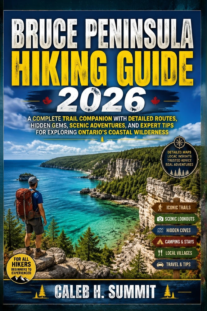 Bruce Peninsula Hiking Guide 2026: A Complete Trail Companion with Detailed Routes, Hidden Gems, Scenic Adventures, and Expert Tips for Exploring Onta cover