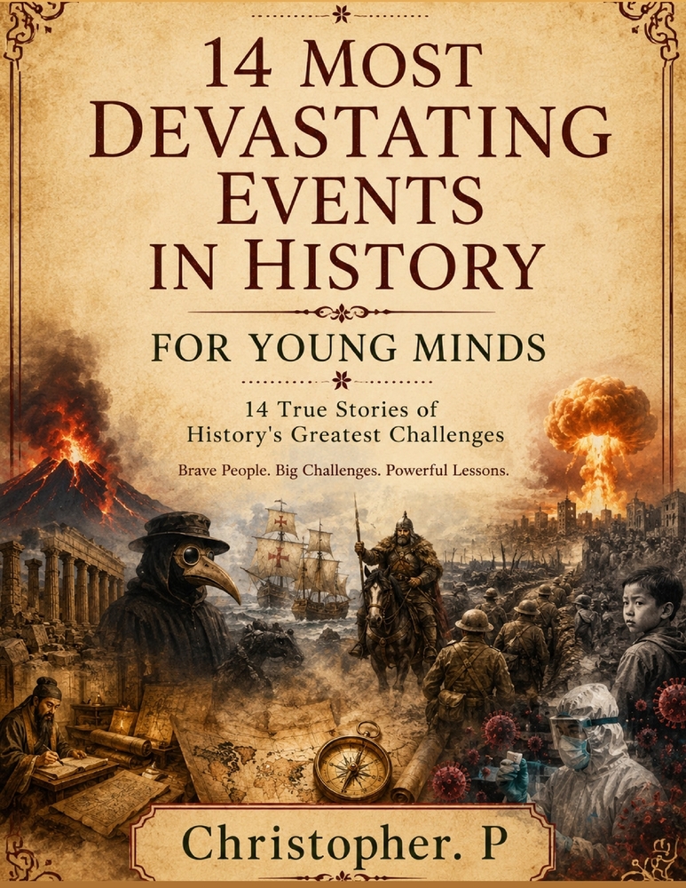 The Most Devastating Events in History: 14 TRUE STORIES OF HISTORY'S GREATEST CHALLENGES Brave People. Big Challenges. Powerful Lessons. cover