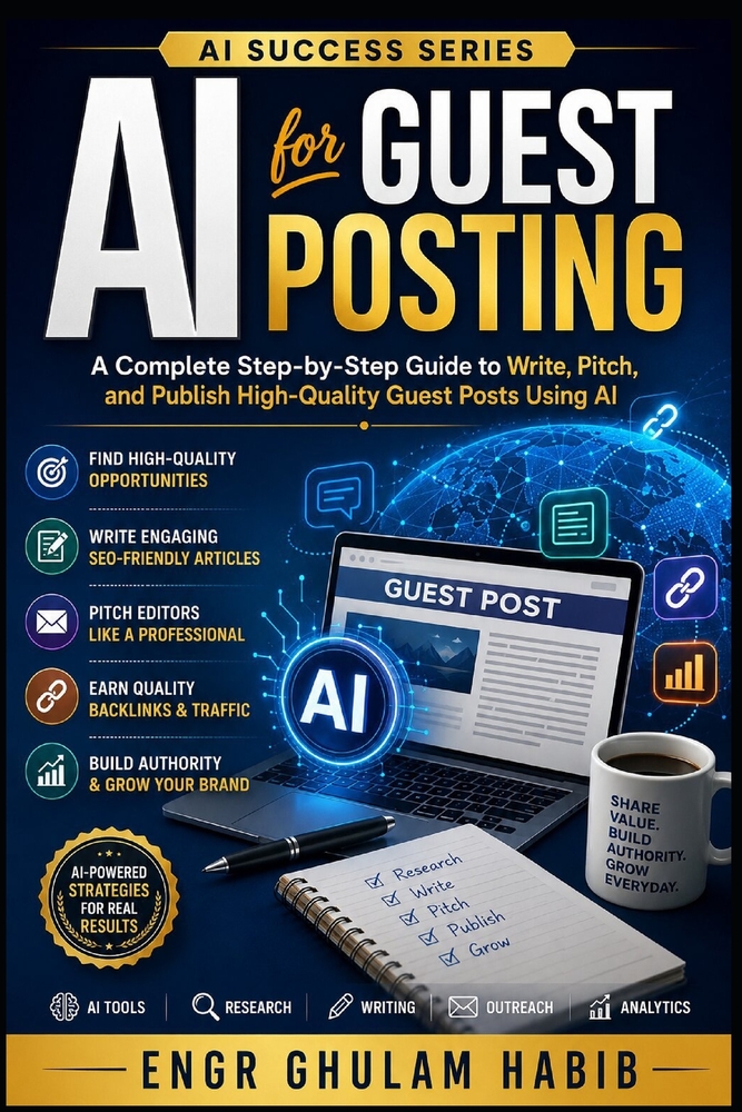 AI for Guest Posting: Master Outreach, Content Creation, Link Building, and SEO Using Artificial Intelligence cover
