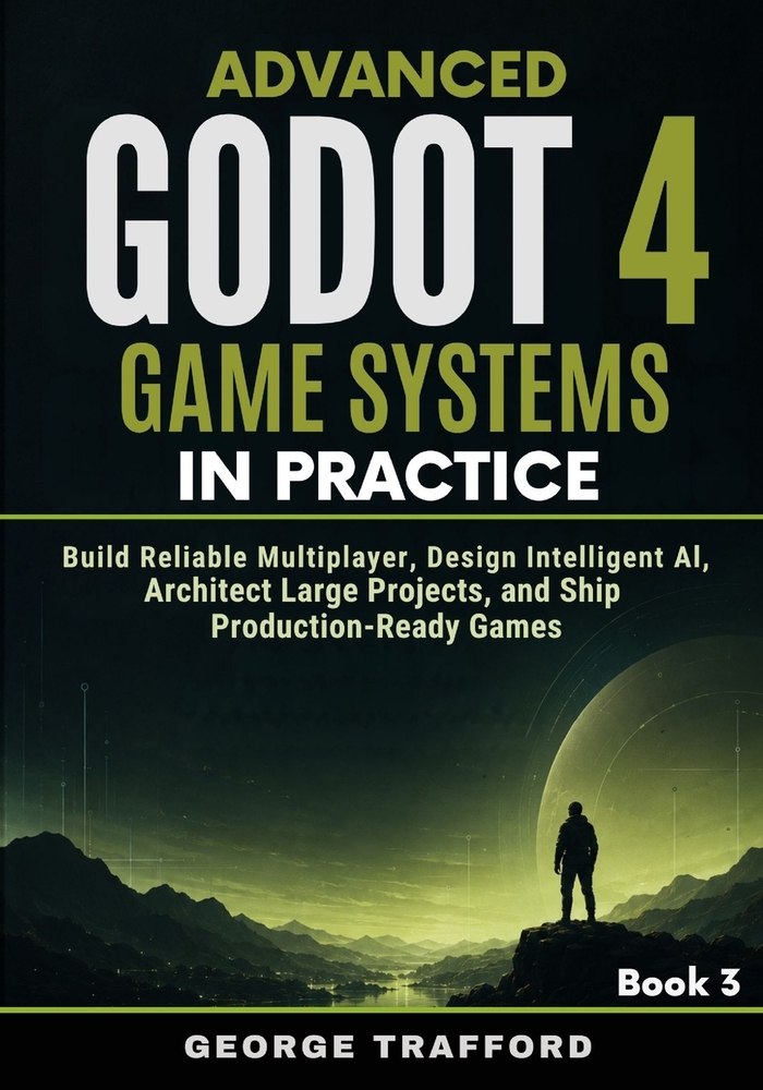 Advanced Godot 4 Game Systems in Practice: Build Reliable Multiplayer, Design Intelligent AI, Architect Large Projects, and Ship Production-Ready Game cover