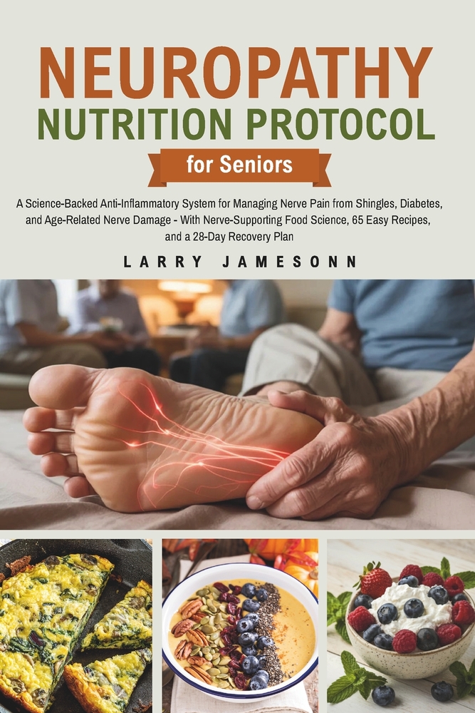 Neuropathy Nutrition Protocol for Seniors: A Science-Backed Anti-Inflammatory System for Managing Nerve Pain from Shingles, Diabetes, and Age-Related cover