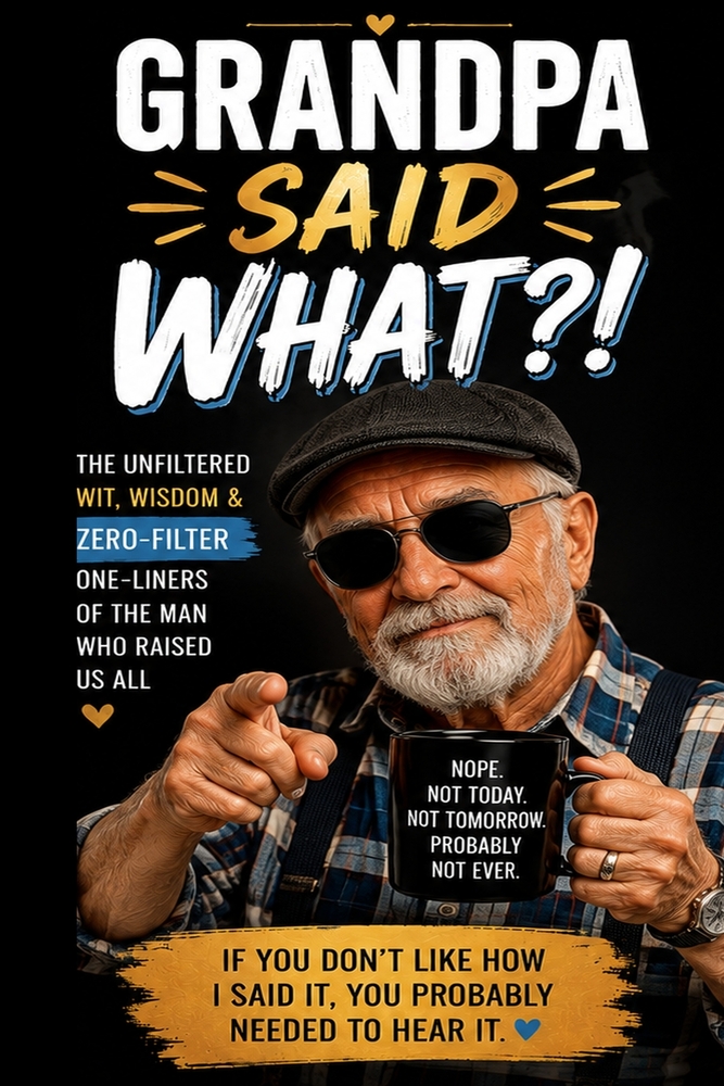 Grandpa Said WHAT?!: The Unfiltered Wit, Wisdom & Zero-Filter One-Liners of the Man Who Raised Us All cover