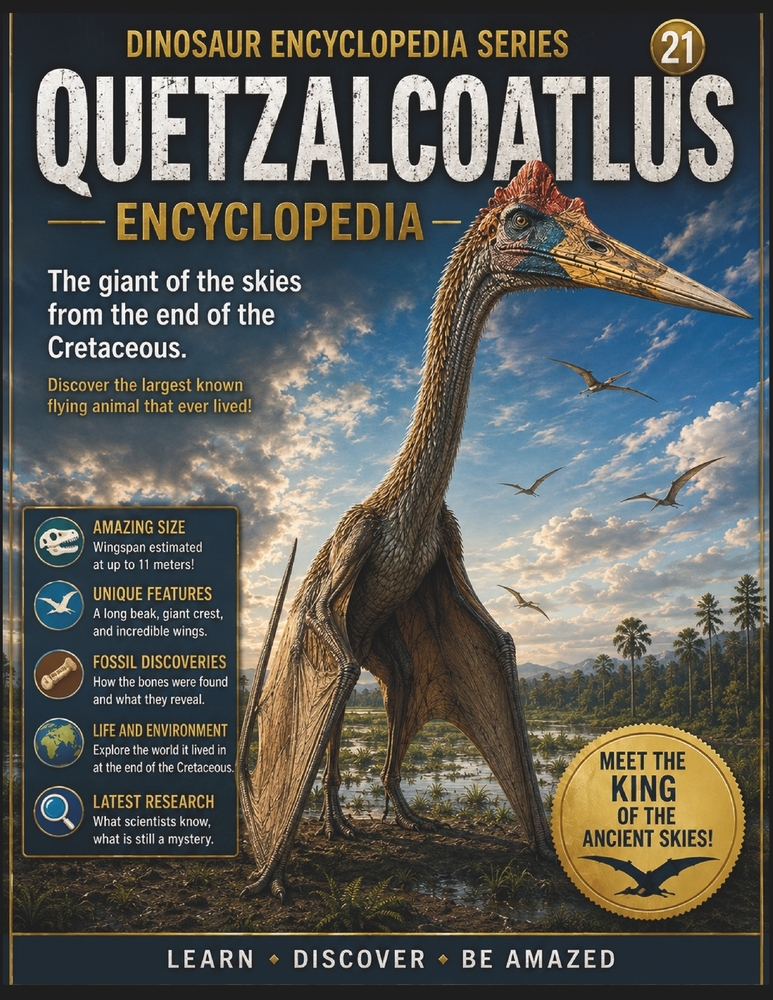 Dinosaur Encyclopedia Series Vol.21 Quetzalcoatlus Encyclopedia: Discover the Latest Science Behind One of the Largest Flying Animals Ever cover