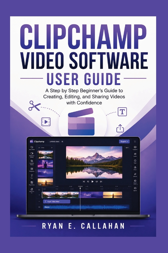 Clipchamp Video Software User Guide: A Step-by-Step Beginner's Guide to Creating, Editing, and Sharing Videos with Confidence cover