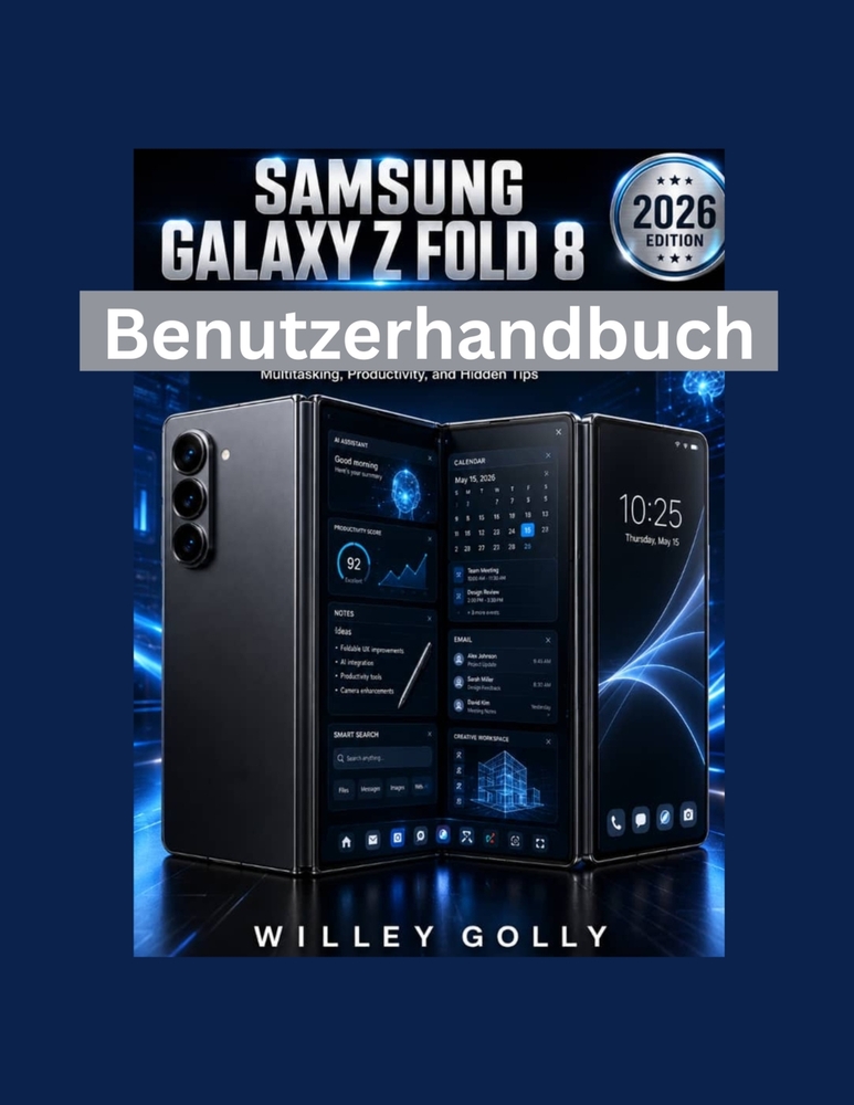 Samsung Galaxy Z Fold 8 Benutzerhandbuch: Das umfassende Handbuch für Einsteiger und Experten zur Beherrschung von Einrichtung, Galaxy AI, Faltfunktio cover
