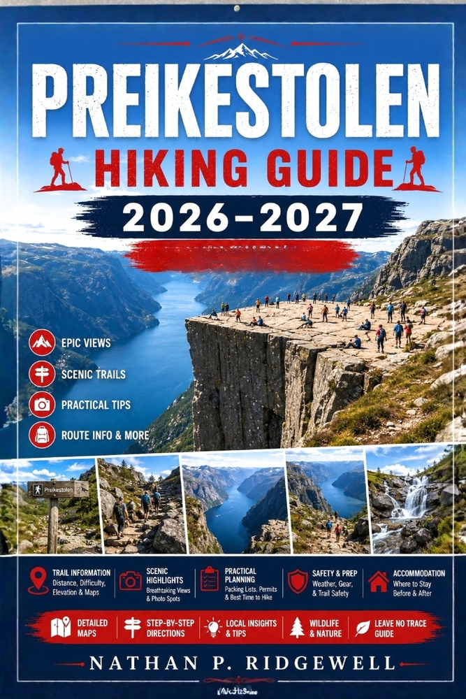 Preikestolen Hiking Guide 2026 - 2027: Walking Trails, Scenic Routes, Detailed Navigation, Safety Tips, Wildlife, Local Insights, Trip Planning cover
