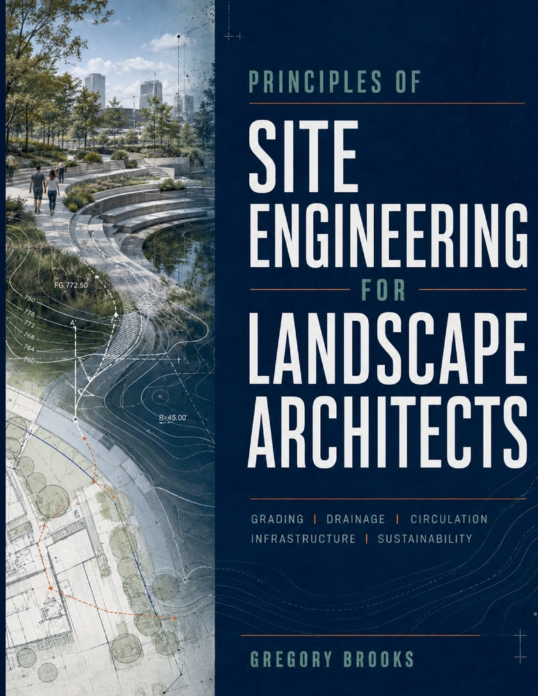 Principles of Site Engineering for Landscape Architects: A Practical Guide to Grading, Drainage, Stormwater, Earthwork, Accessibility, and Constructio cover