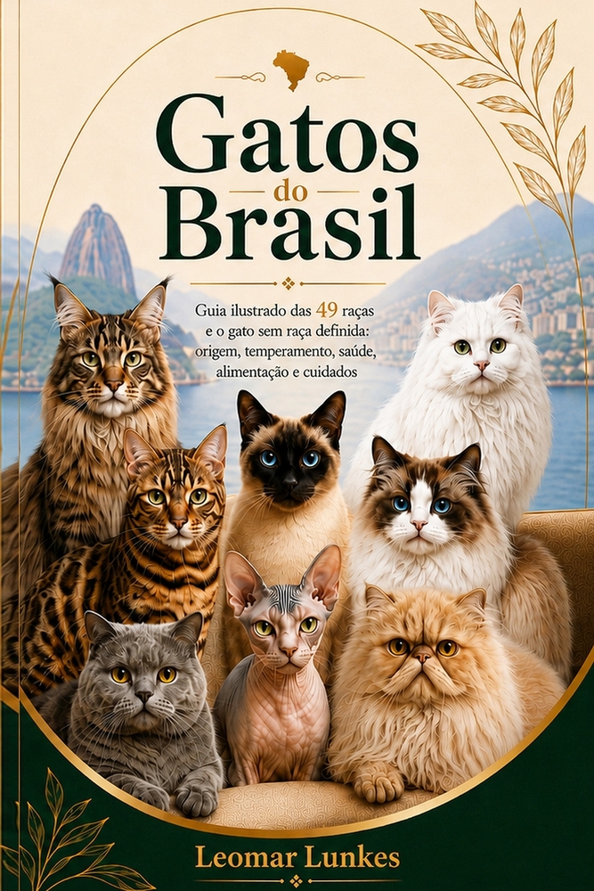 Gatos do Brasil: Guia ilustrado de 49 raças e do gato sem raça definida: origem, temperamento, saúde, alimentação e cuidados cover