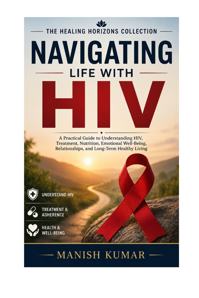 Navigating Life with HIV: A Practical Guide to Understanding HIV, Treatment, Nutrition, Emotional Well-Being, Relationships, and Long-Term Healthy Liv cover