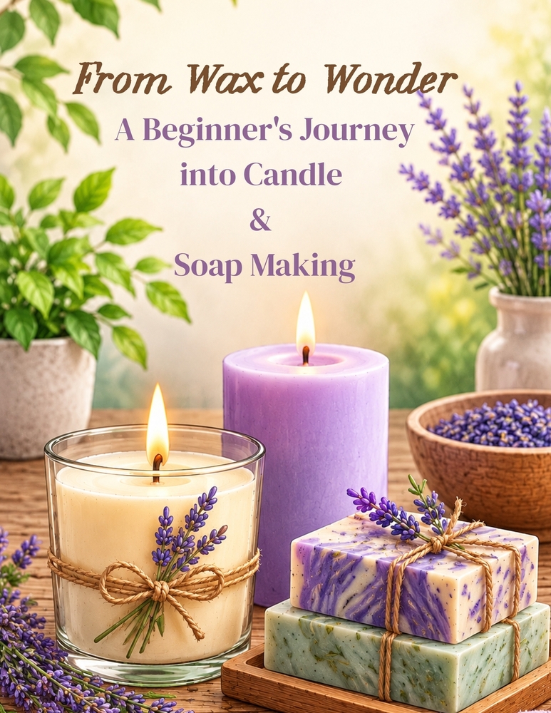 From Wax to Wonder A Beginner's Journey into Candle & Soap Making: Learn Essential Techniques, Create Stunning Handmade Projects, Master Natural Ingre cover
