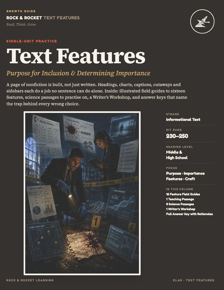 Rock & Rocket Growth Guide - Text Features cover