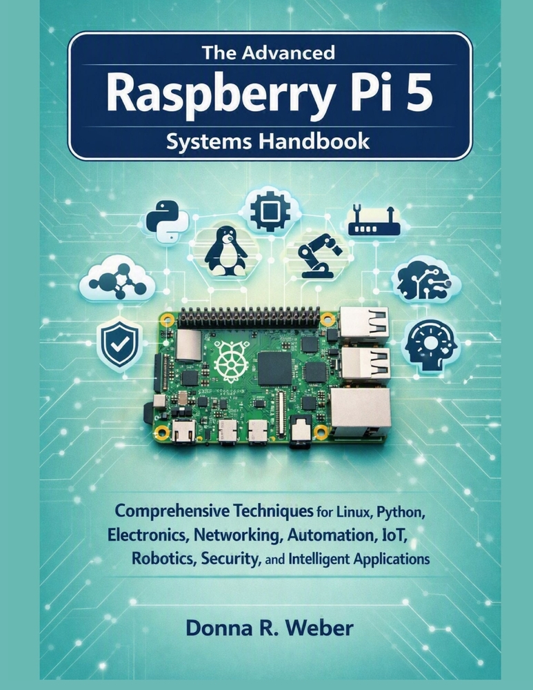 The Advanced Raspberry Pi 5 Systems Handbook: Comprehensive Techniques for Linux, Python, Electronics, Networking, Automation, IoT, Robotics, Security cover
