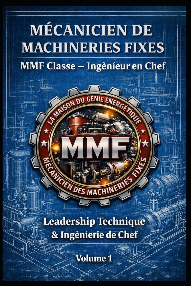 MÉCANICIEN DE MACHINERIES FIXES - MMF Classe - Ingénieur en Chef: Leadership Technique & Ingénierie de Chef - Volume 1 cover