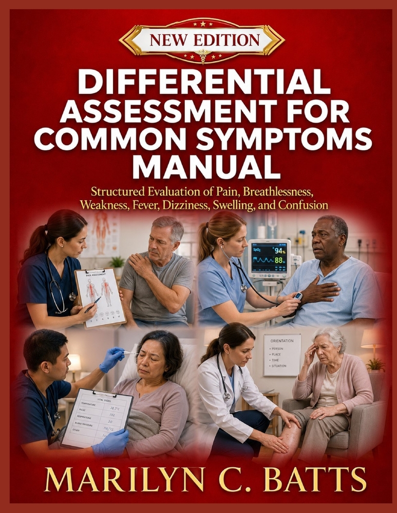 Differential Assessment for Common Symptoms Textbook: Structured Evaluation of Pain, Breathlessness, Weakness, Fever, Dizziness, Swelling, and Confusi cover