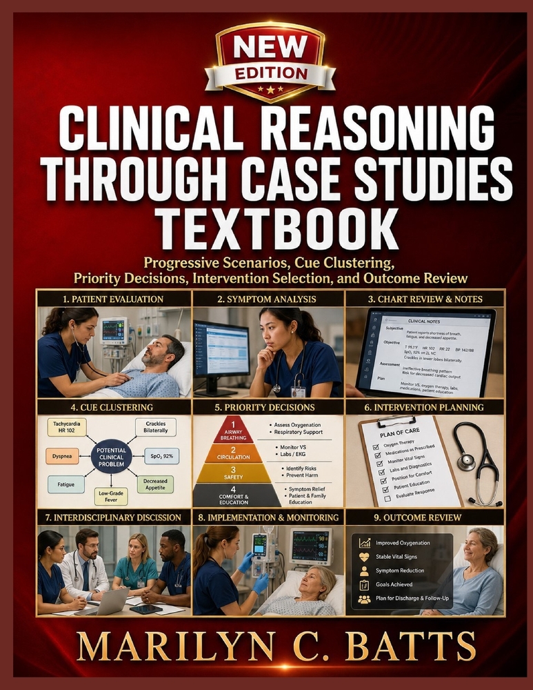 Clinical Reasoning Through Case Studies Textbook: Progressive Scenarios, Cue Clustering, Priority Decisions, Intervention Selection, and Outcome Revie cover