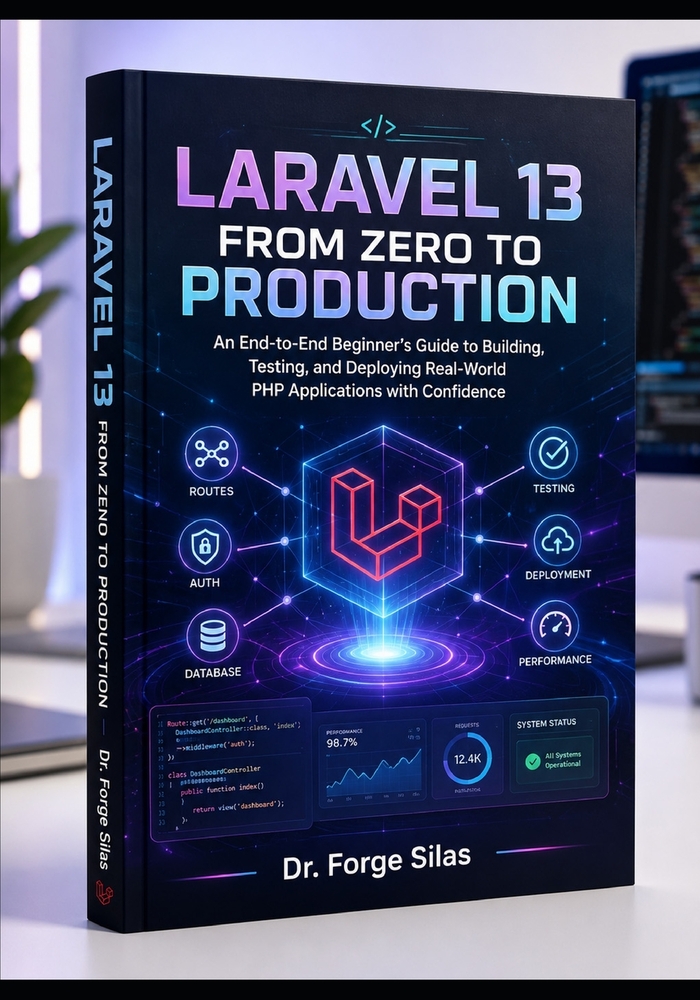 Laravel 13 from Zero to Production: An End-to-End Beginner's Guide to Building, Testing, and Deploying Real-World PHP Applications with Confidence cover