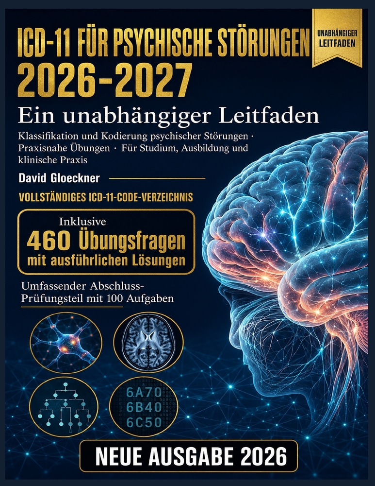 ICD-11 für Psychische Störungen 2026-2027: Ein unabhängiger Leitfaden zur Klassifikation und Kodierung psychischer Störungen für Studium, Ausbildung u cover