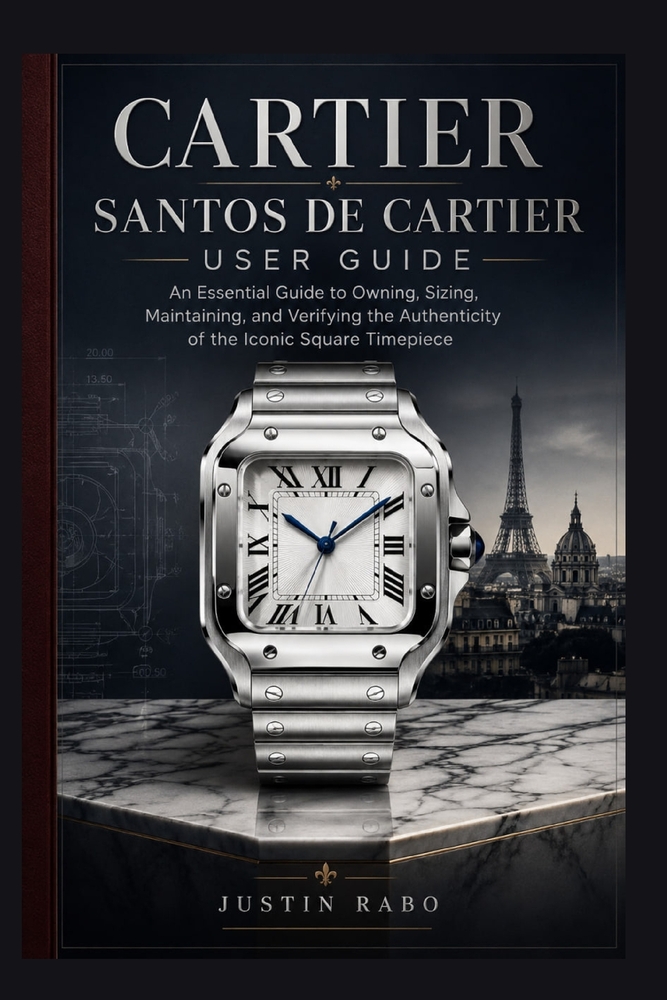 Cartier Santos de Cartier User Guide: An Essential Guide to Owning, Sizing, Maintaining, and Verifying the Authenticity of the Iconic Square Timepiece cover
