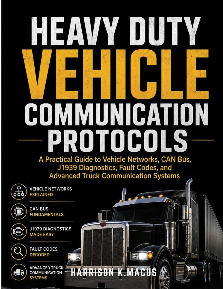 Heavy Duty Vehicle Communication Protocols: A Practical Guide to Vehicle Networks, CAN Bus, J1939 Diagnostics, Fault Codes, and Advanced Truck Communi cover