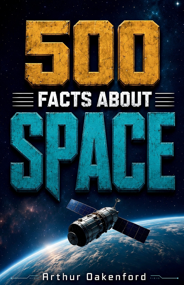 500 Fascinating Facts About Space: An Amazing Journey Through the Universe, Stars, Planets, Galaxies, Black Holes & Cosmic Wonders for Curious Minds o cover