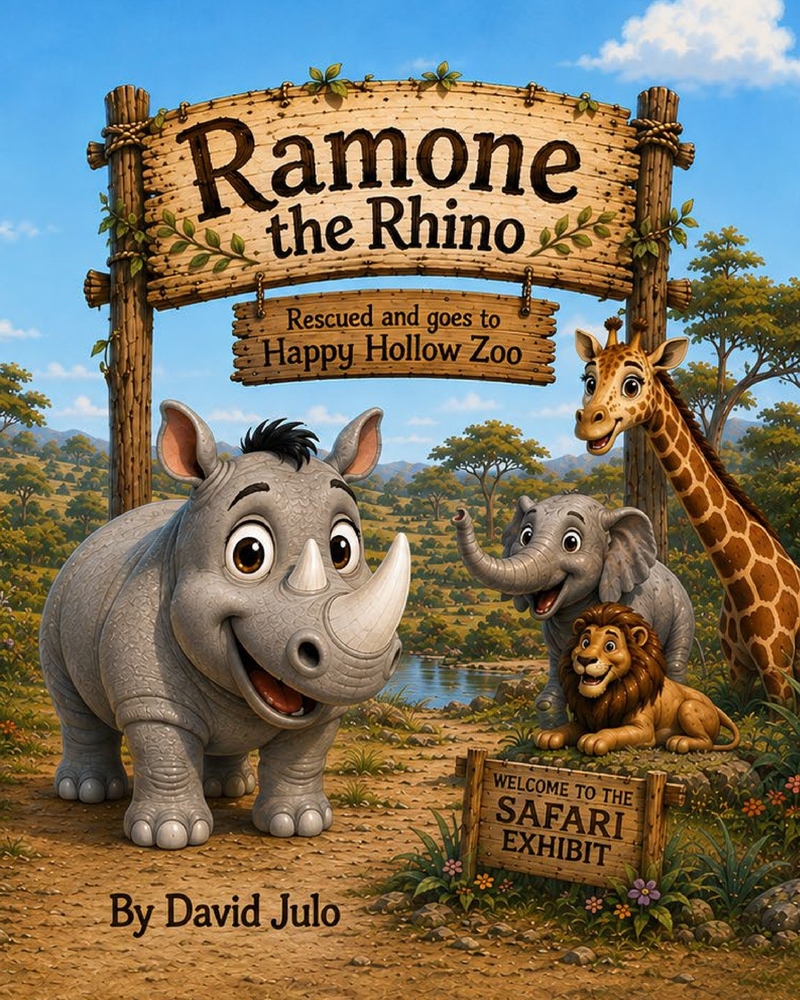 Ramone the Rhino: Ramone the Rhino rescued and moved to Happy Hollow Zoo cover