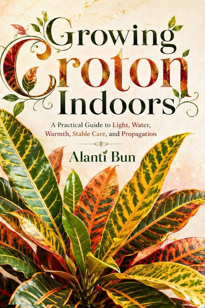 Growing Croton Indoors: A Practical Guide to Light, Water, Warmth, Stable Care, and Propagation cover