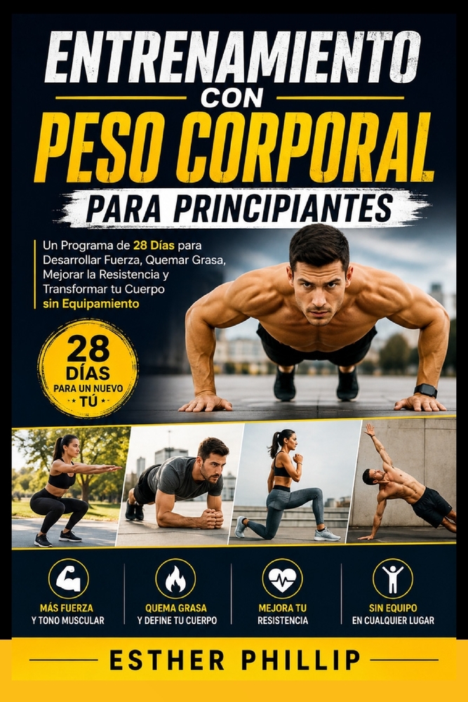 Entrenamiento con Peso Corporal para Principiantes: Un Programa de 28 Días para Desarrollar Fuerza, Quemar Grasa, Mejorar la Resistencia y Transformar cover